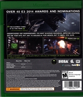 Xbox ONE Alien Isolation Back CoverThumbnail
